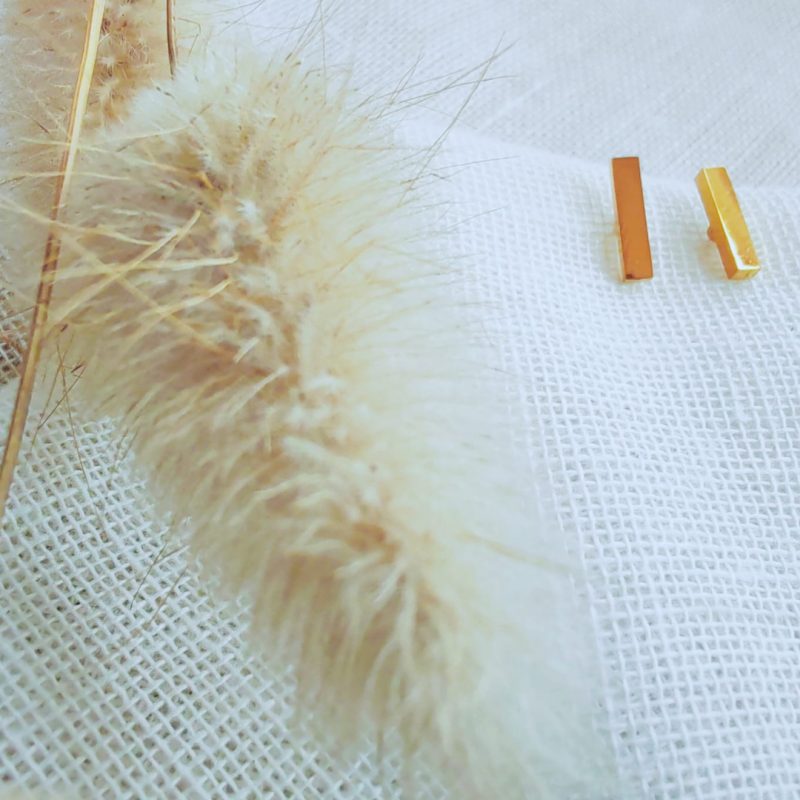 Minimalistic bar earrings