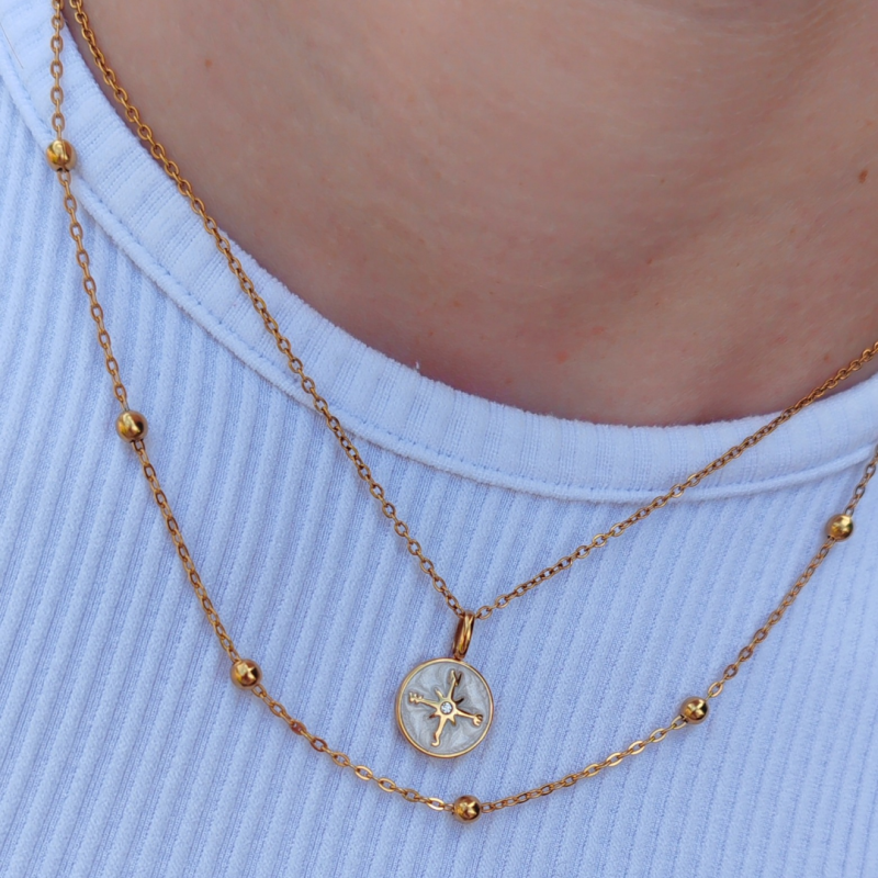 Compass necklace