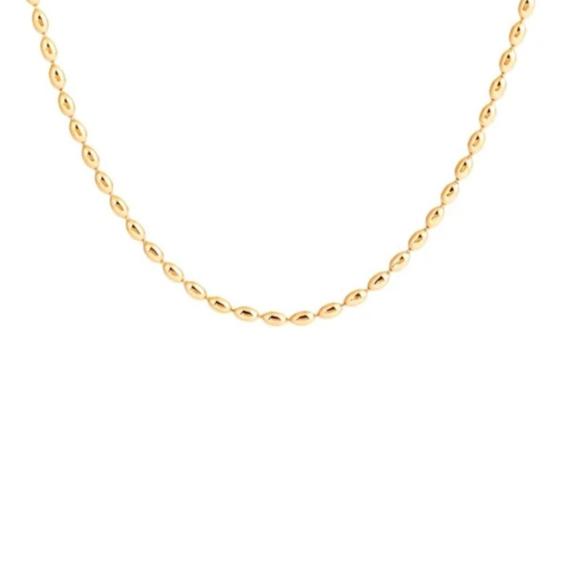 Golden seed necklace